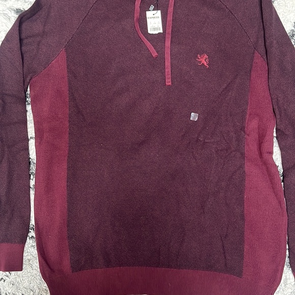 Express burgundy hoodie size L - Picture 5 of 8